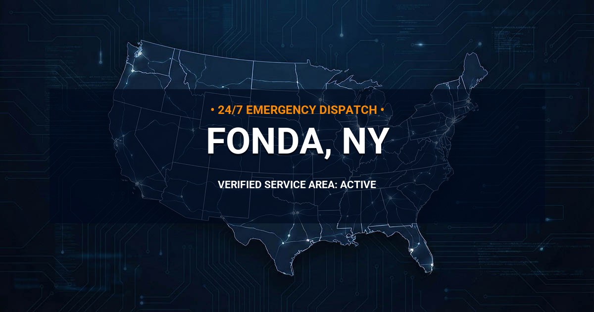 Emergency Plumbing Dispatch Map for Plumbing Services: Fonda, NY