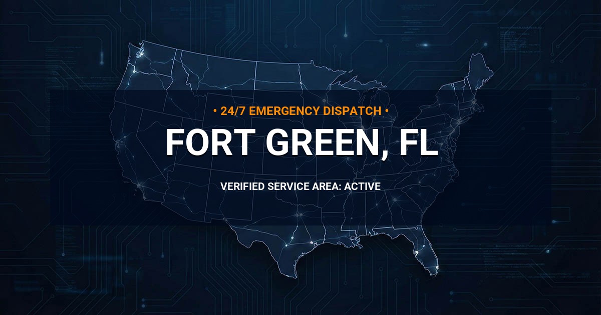 Emergency Plumbing Dispatch Map for Plumbing Services: Fort Green, FL
