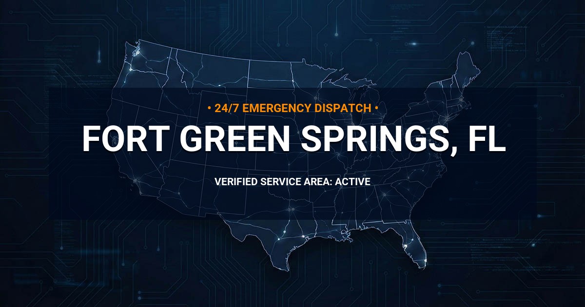 Emergency Plumbing Dispatch Map for Plumbing Services: Fort Green Springs, FL