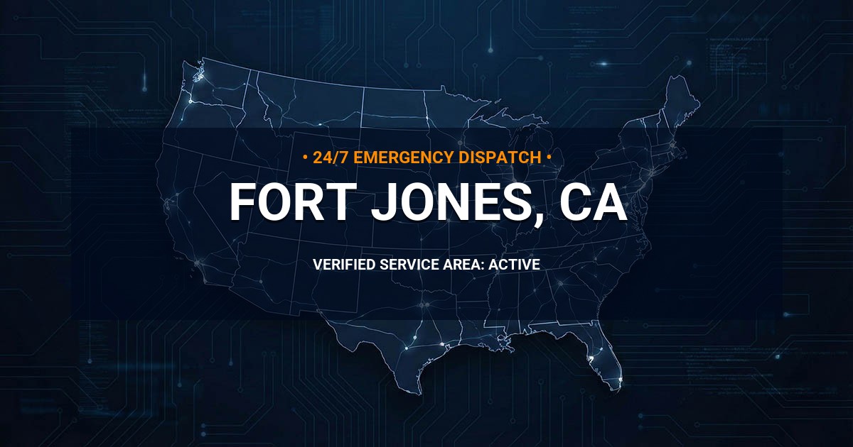 Emergency Plumbing Dispatch Map for Plumbing Services: Fort Jones, CA