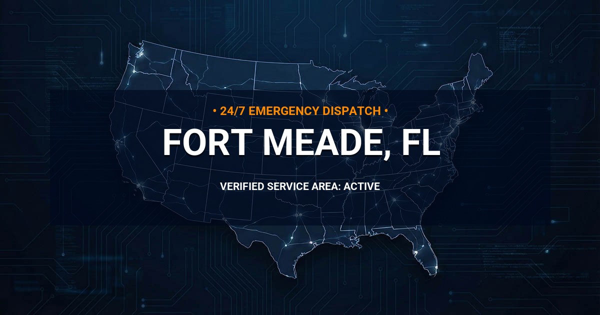 Emergency Plumbing Dispatch Map for Plumbing Services: Fort Meade, FL