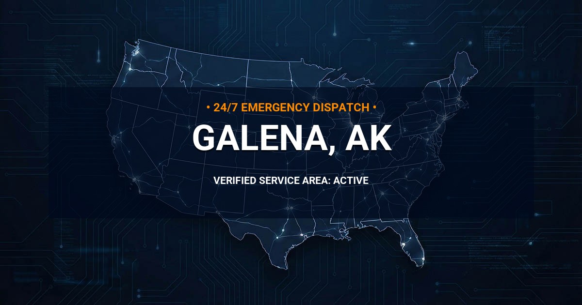Emergency Plumbing Dispatch Map for Plumbing Services: Galena, AK