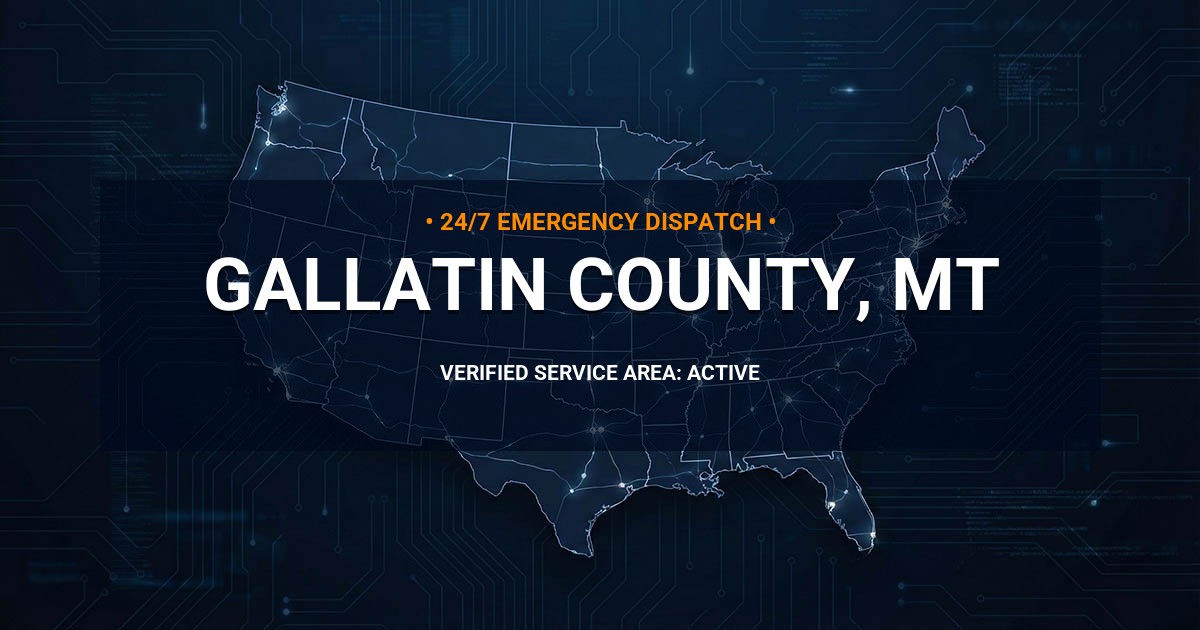 Emergency Plumbing Dispatch Map for Gallatin County Plumbing Logistics