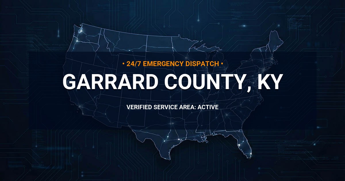Emergency Plumbing Dispatch Map for Garrard County Plumbing Logistics