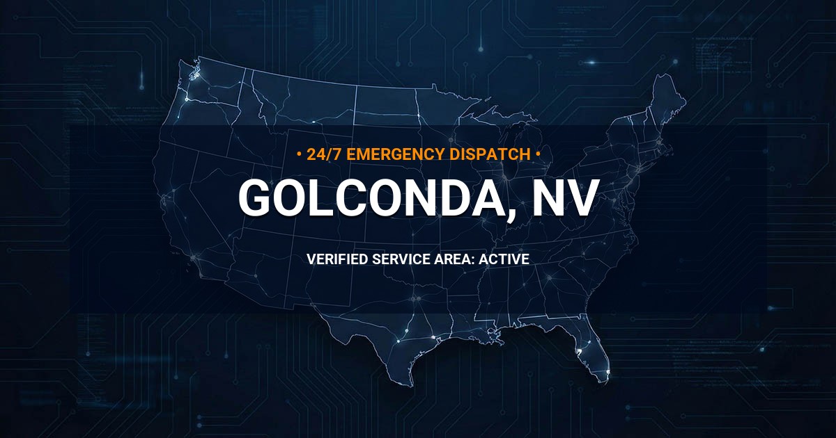 Emergency Plumbing Dispatch Map for Plumbing Services: Golconda, NV
