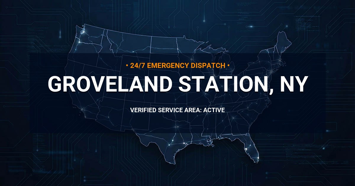 Emergency Plumbing Dispatch Map for Plumbing Services: Groveland Station, NY