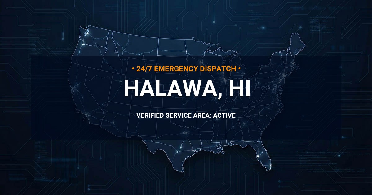 Emergency Plumbing Dispatch Map for Plumbing Services: Halawa, HI