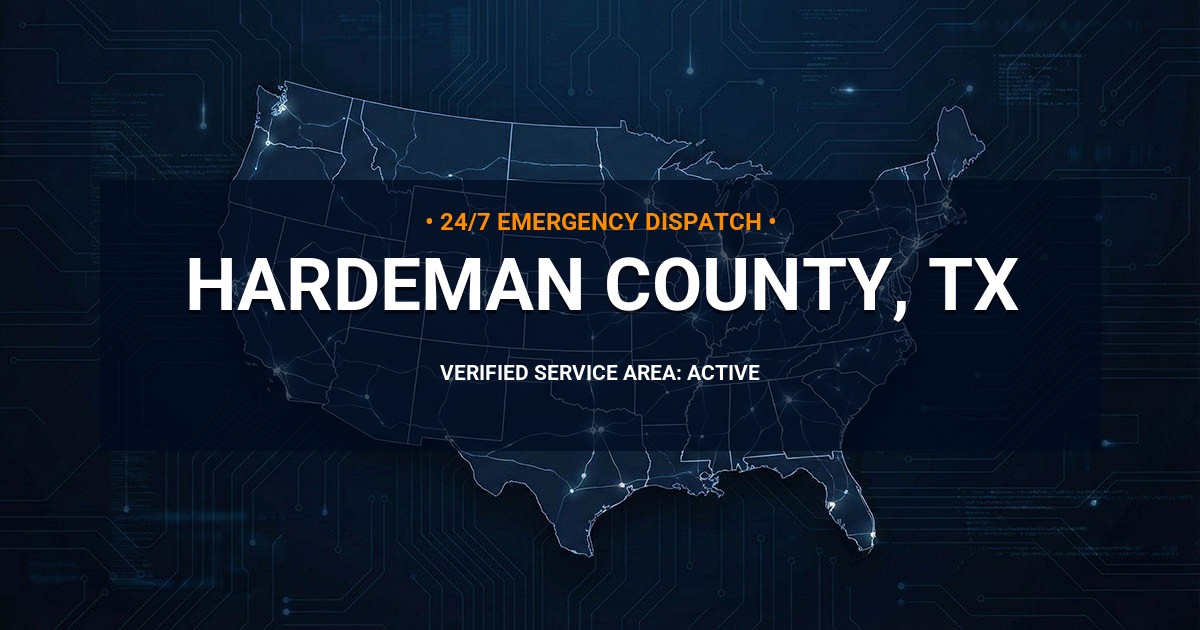 Emergency Plumbing Dispatch Map for Hardeman County Plumbing Logistics