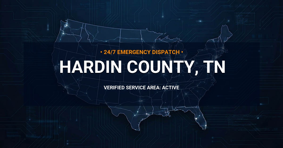 Emergency Plumbing Dispatch Map for Hardin County Plumbing Logistics