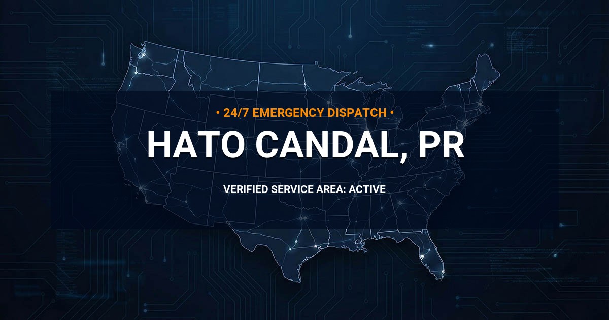 Emergency Plumbing Dispatch Map for Plumbing Services: Hato Candal, PR