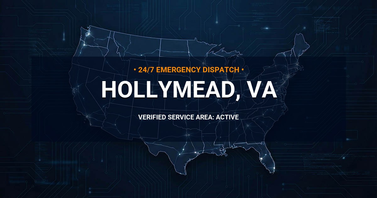 Emergency Plumbing Dispatch Map for Plumbing Services: Hollymead, VA