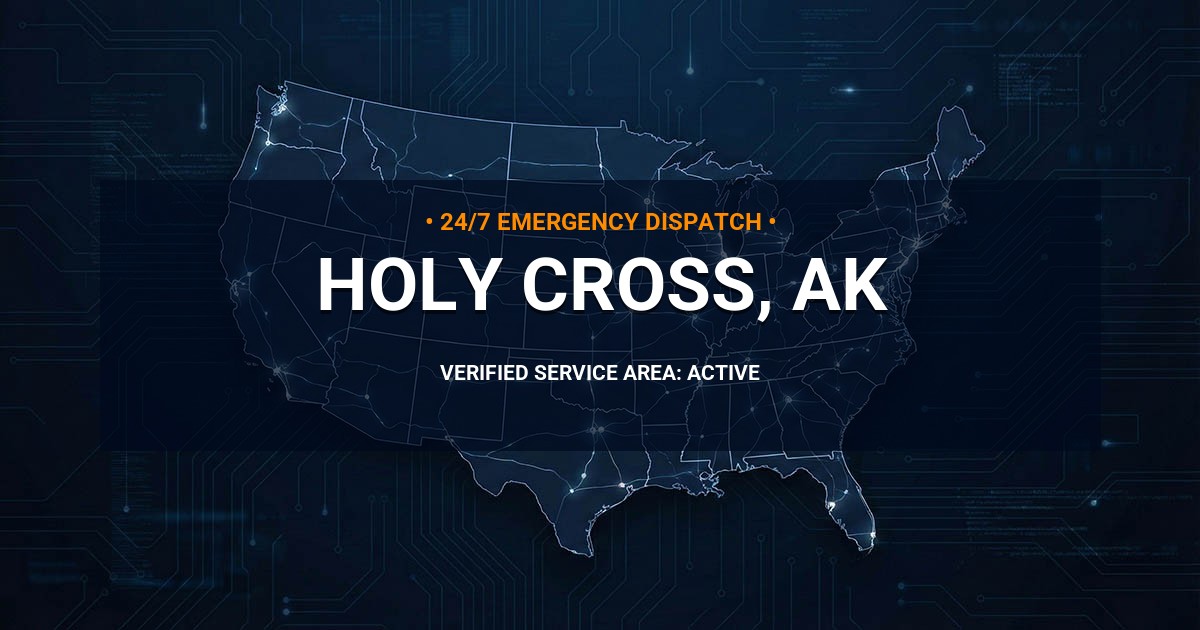Emergency Plumbing Dispatch Map for Plumbing Services: Holy Cross, AK