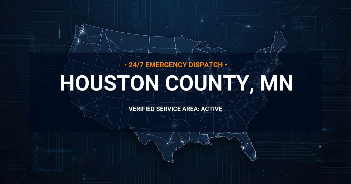 Emergency Plumbing Dispatch Map for Houston County Plumbing Logistics