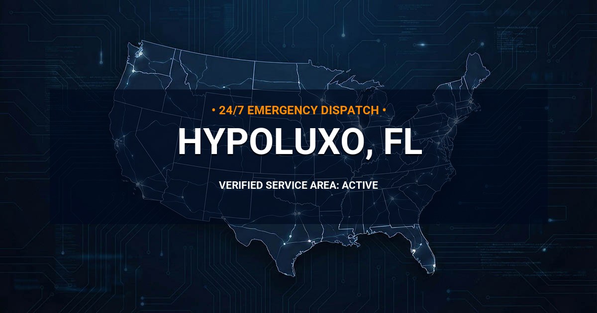Emergency Plumbing Dispatch Map for Plumbing Services: Hypoluxo, FL