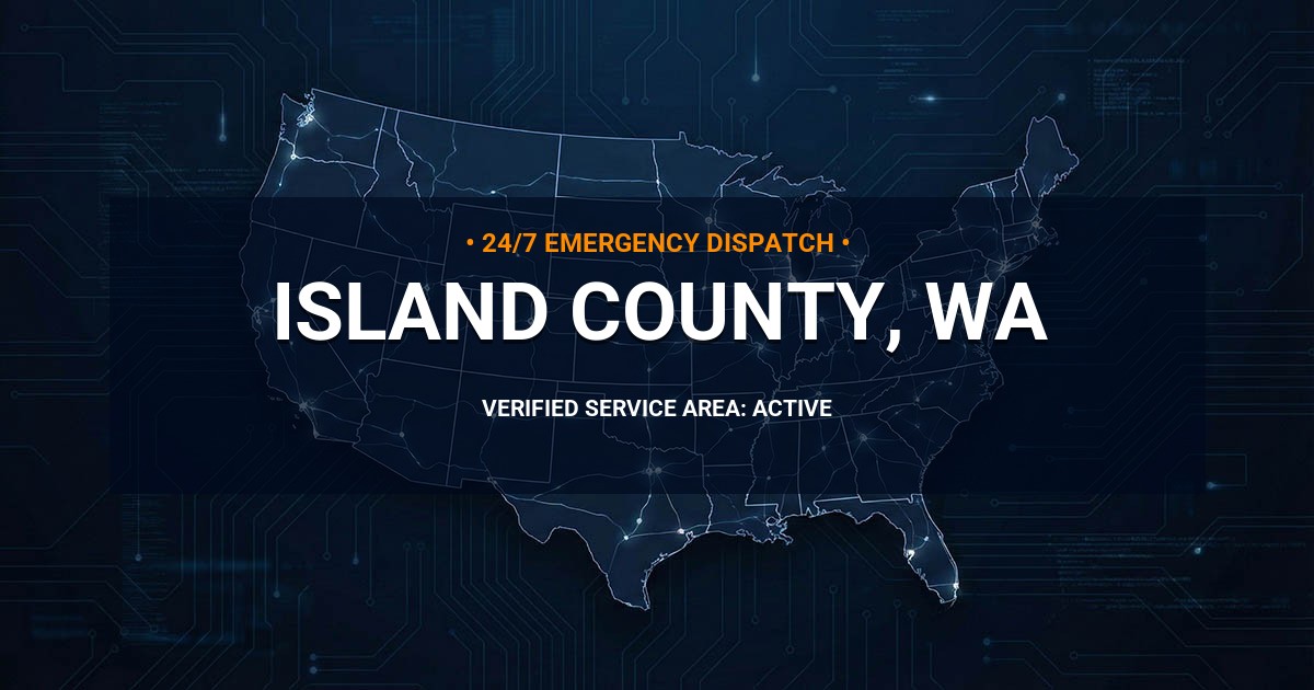 Emergency Plumbing Dispatch Map for Island County Plumbing Logistics