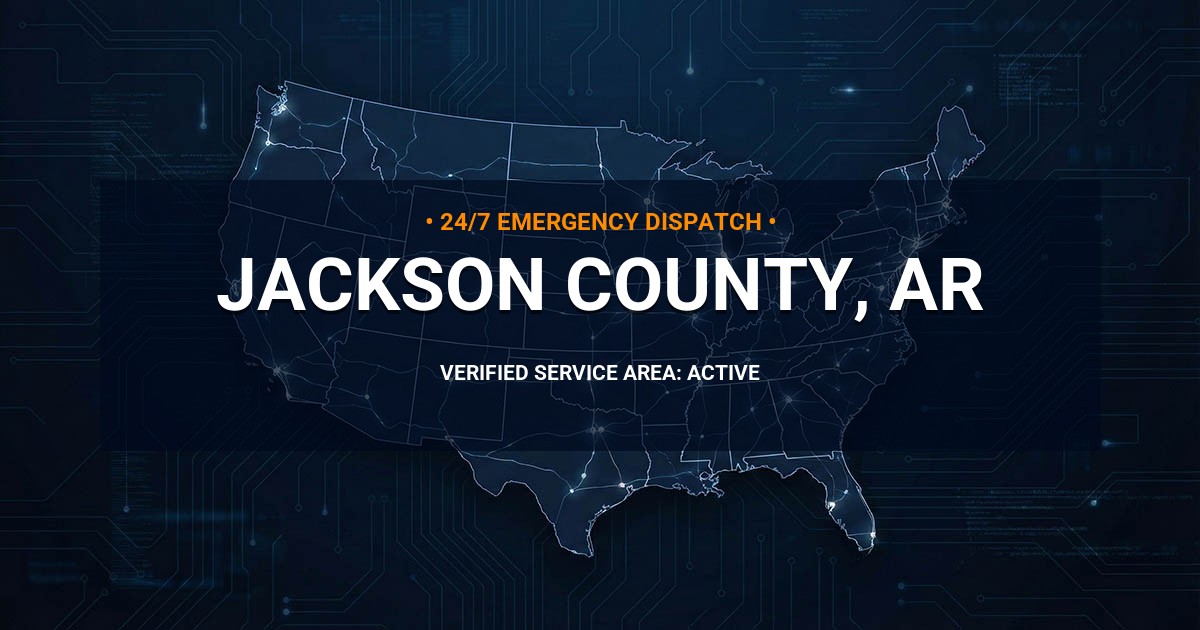 Emergency Plumbing Dispatch Map for Jackson County Plumbing Logistics