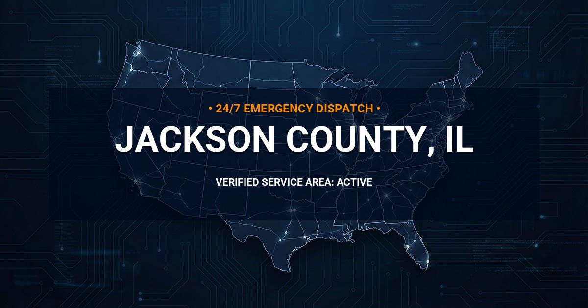Emergency Plumbing Dispatch Map for Jackson County Plumbing Logistics