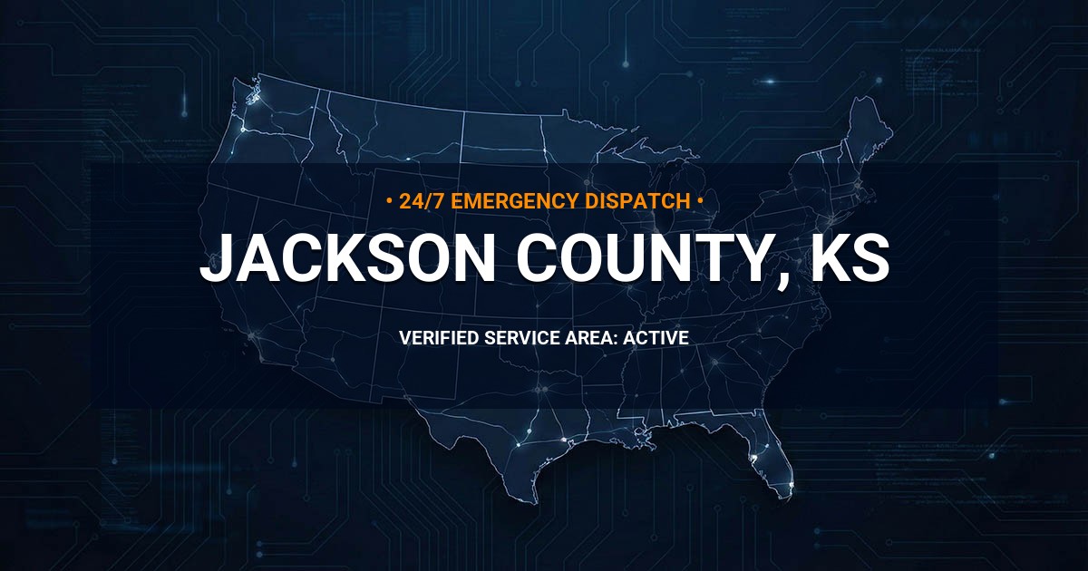 Emergency Plumbing Dispatch Map for Jackson County Plumbing Logistics