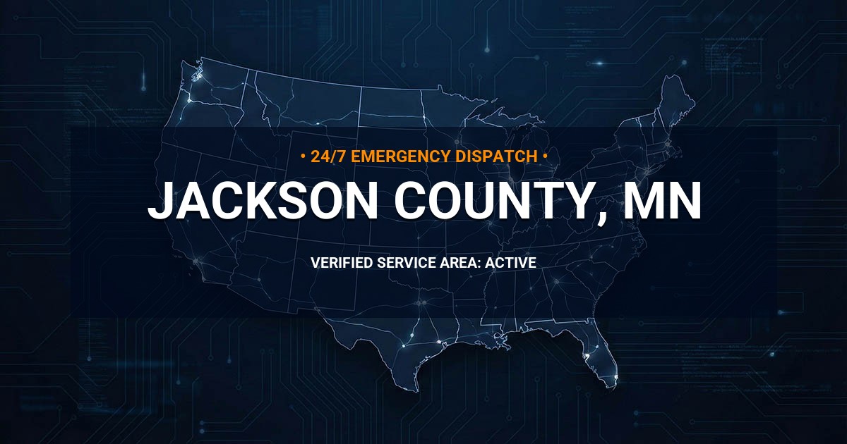 Emergency Plumbing Dispatch Map for Jackson County Plumbing Logistics