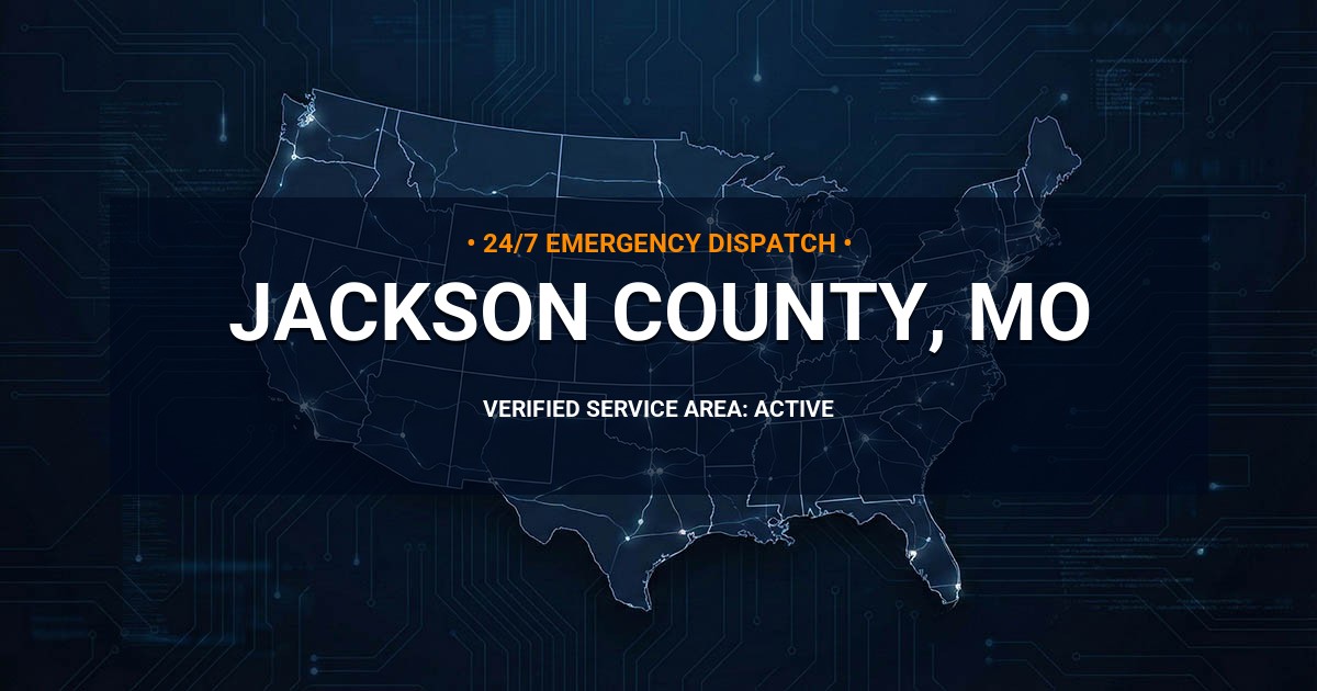 Emergency Plumbing Dispatch Map for Jackson County Plumbing Logistics