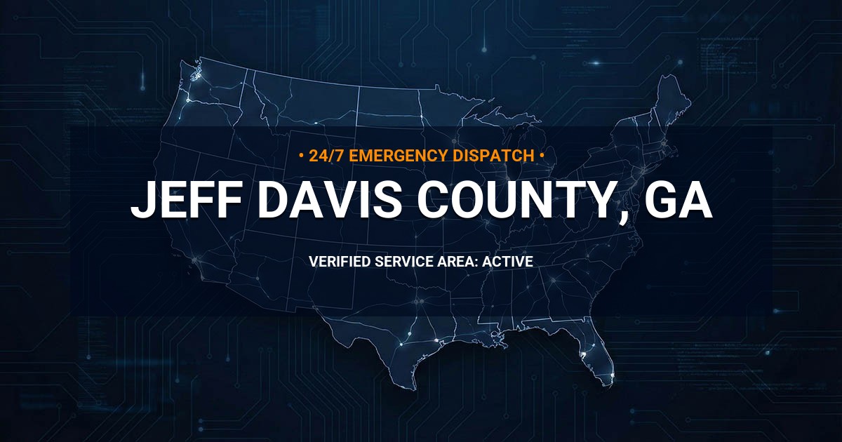 Emergency Plumbing Dispatch Map for Jeff Davis County Plumbing Logistics