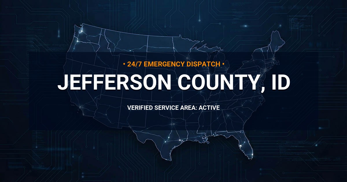 Emergency Plumbing Dispatch Map for Jefferson County Plumbing Logistics