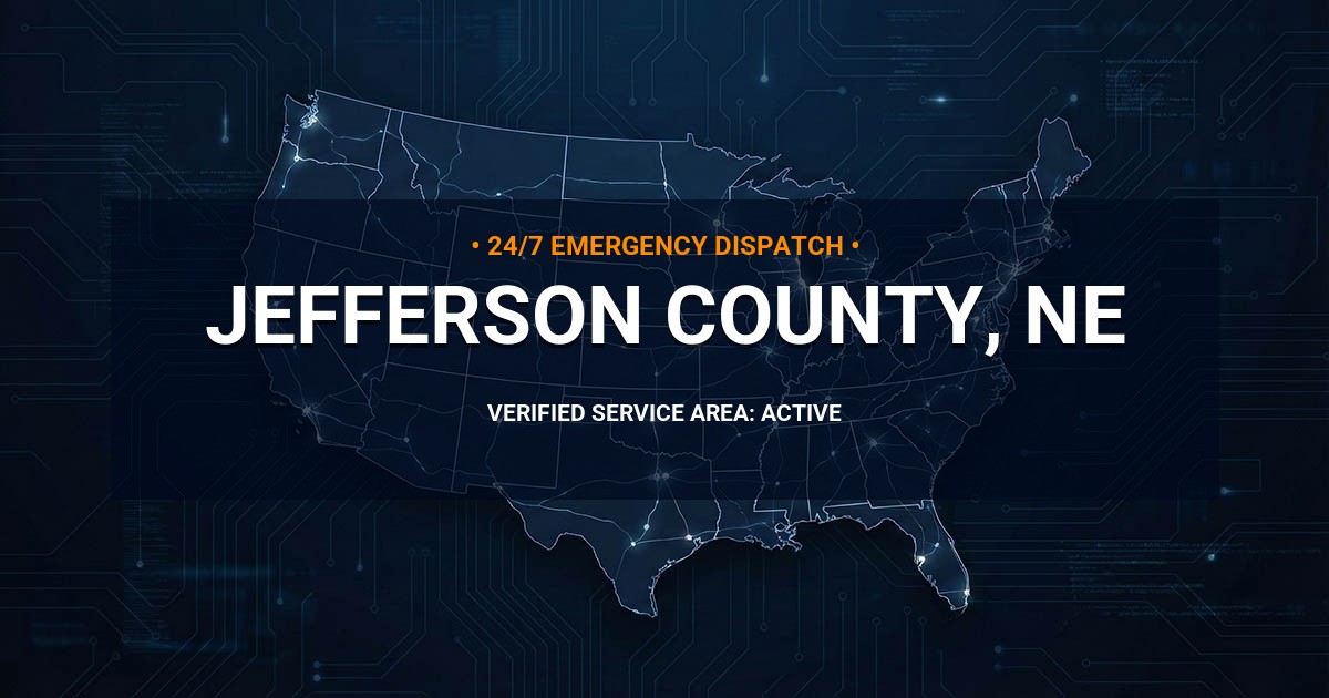 Emergency Plumbing Dispatch Map for Jefferson County Plumbing Logistics