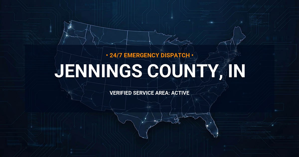 Emergency Plumbing Dispatch Map for Jennings County Plumbing Logistics