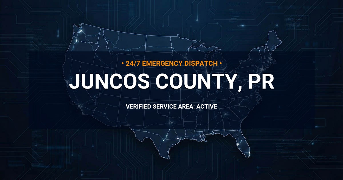 Emergency Plumbing Dispatch Map for Juncos County Plumbing Logistics