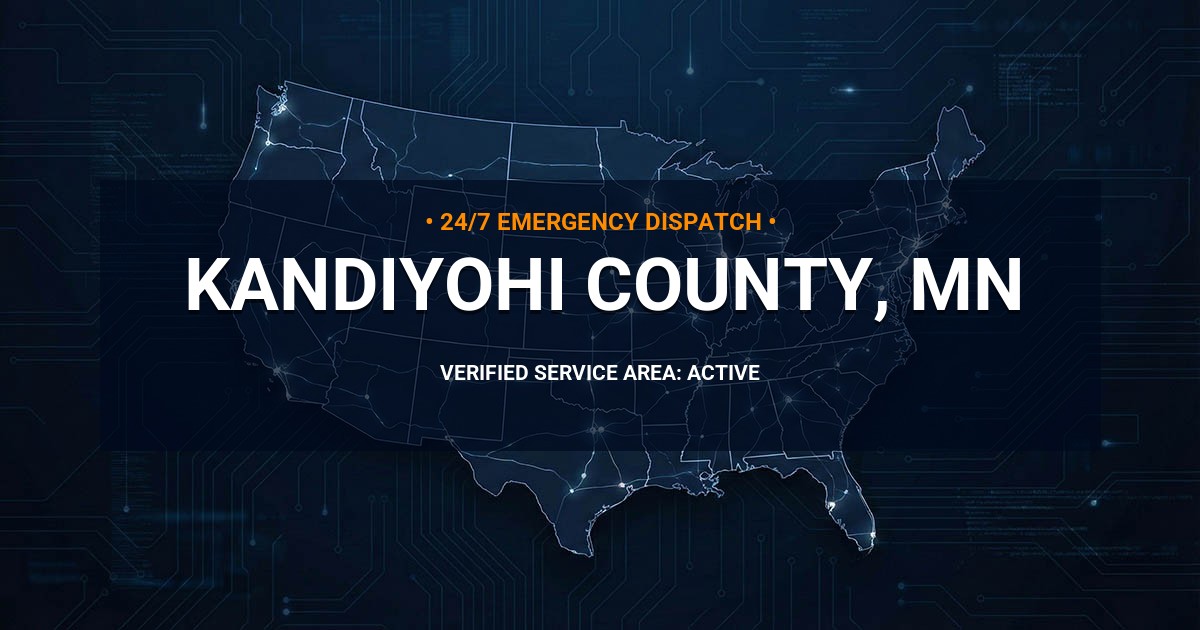 Emergency Plumbing Dispatch Map for Kandiyohi County Plumbing Logistics