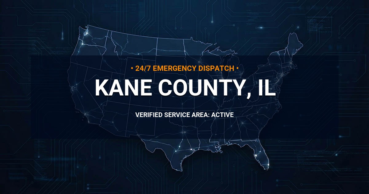 Emergency Plumbing Dispatch Map for Kane County Plumbing Logistics