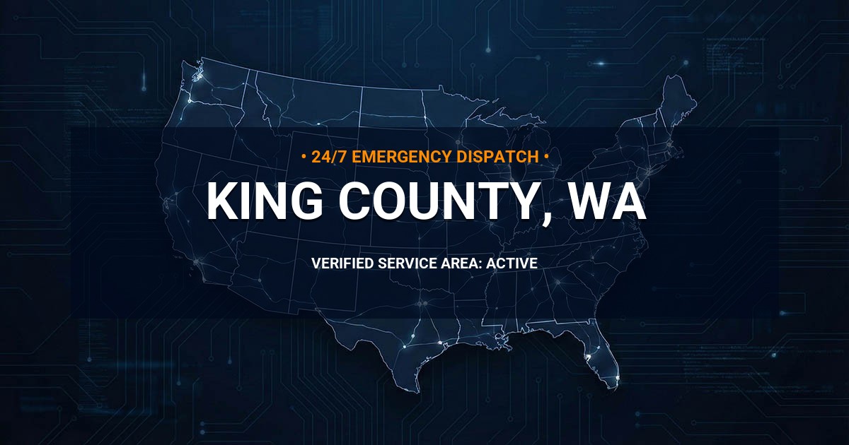 Emergency Plumbing Dispatch Map for King County Plumbing Logistics
