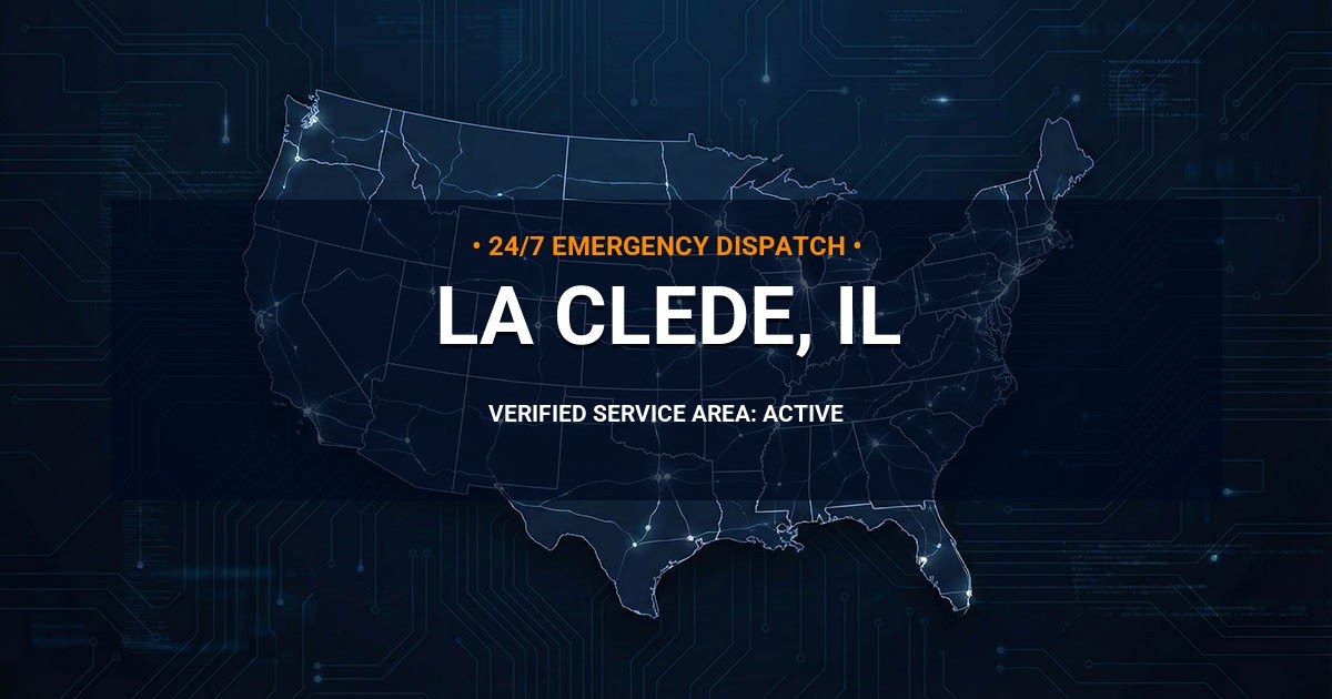 Emergency Plumbing Dispatch Map for Plumbing Services: La Clede, IL