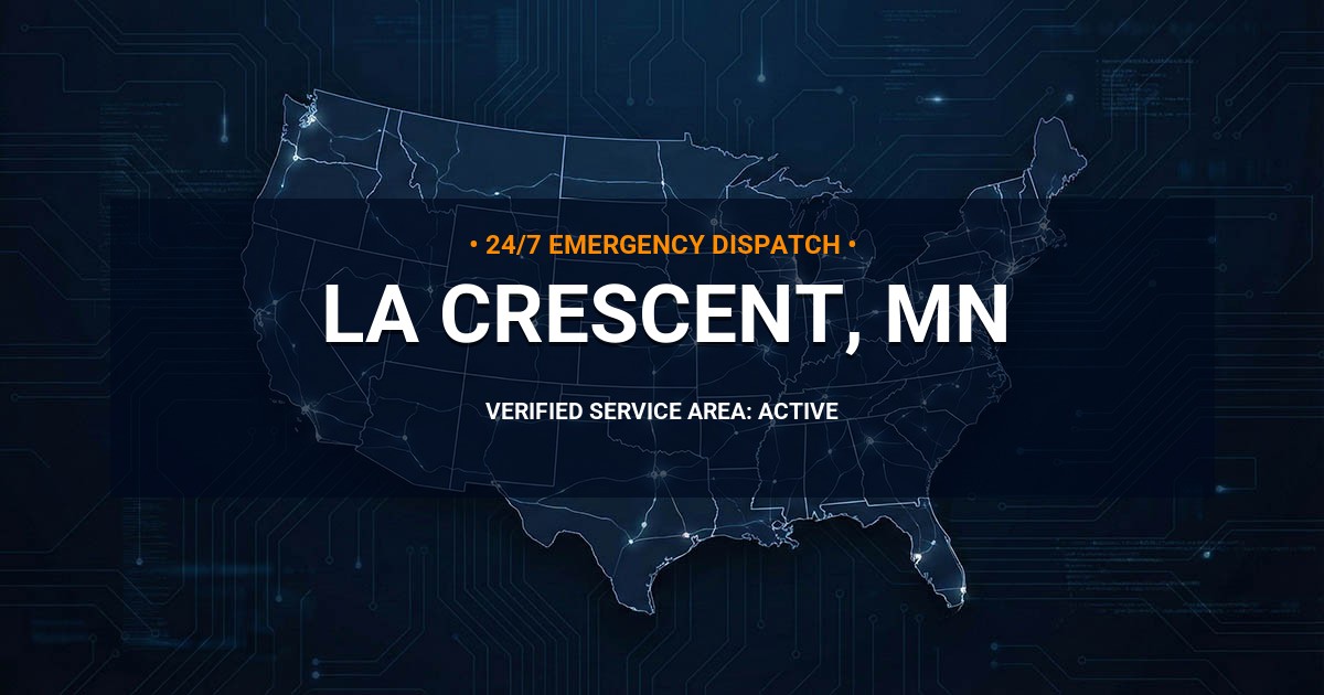 Emergency Plumbing Dispatch Map for Plumbing Services: La Crescent, MN
