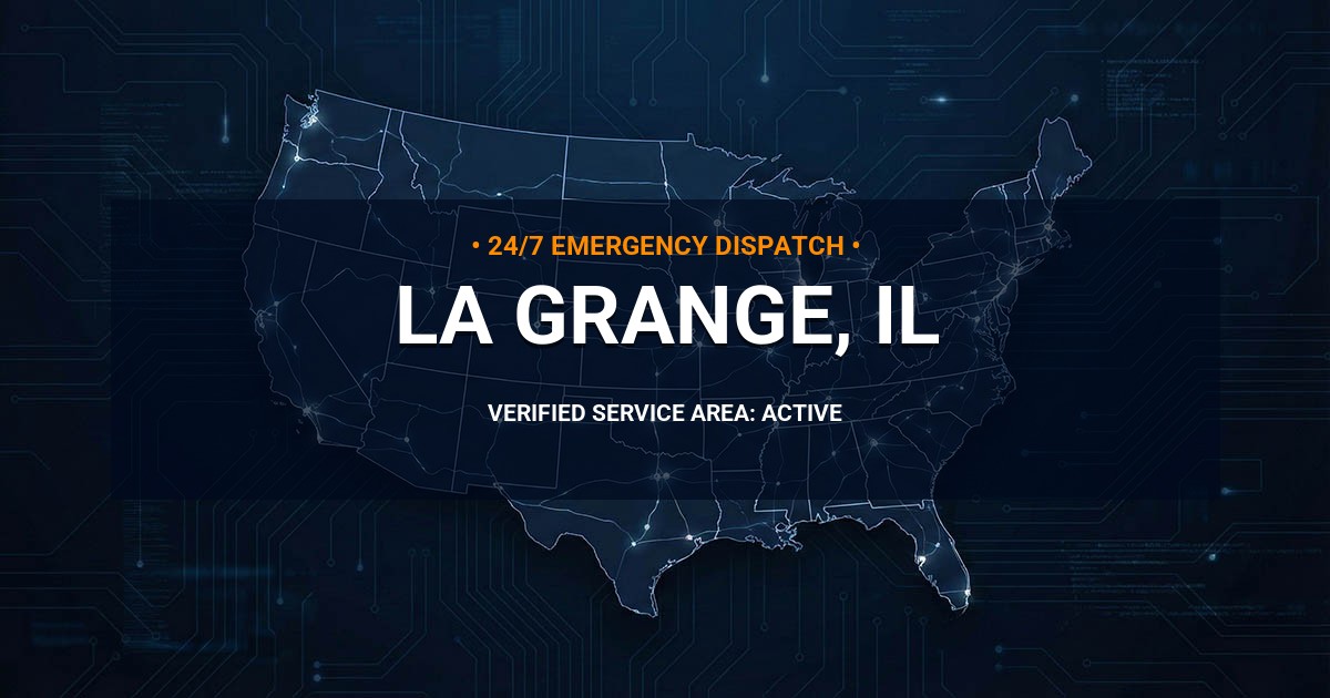 Emergency Plumbing Dispatch Map for Plumbing Services: La Grange, IL