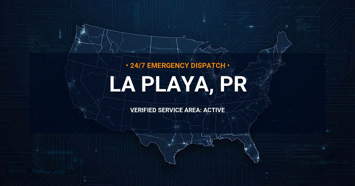 Emergency Plumbing Dispatch Map for Plumbing Services: La Playa, PR
