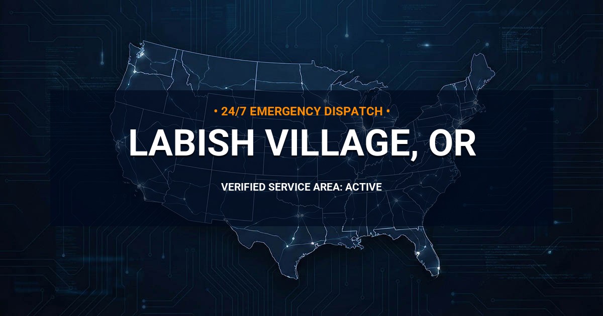 Emergency Plumbing Dispatch Map for Plumbing Services: Labish Village, OR