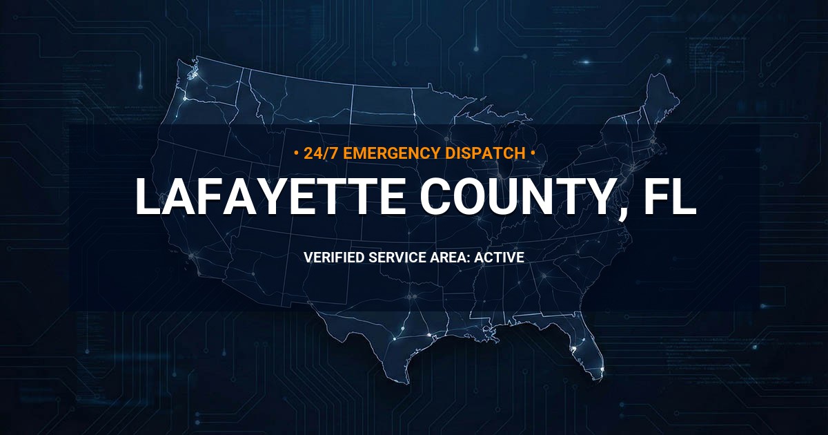 Emergency Plumbing Dispatch Map for Lafayette County Plumbing Logistics