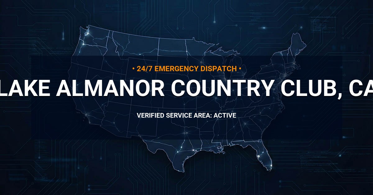 Emergency Plumbing Dispatch Map for Plumbing Services: Lake Almanor Country Club, CA