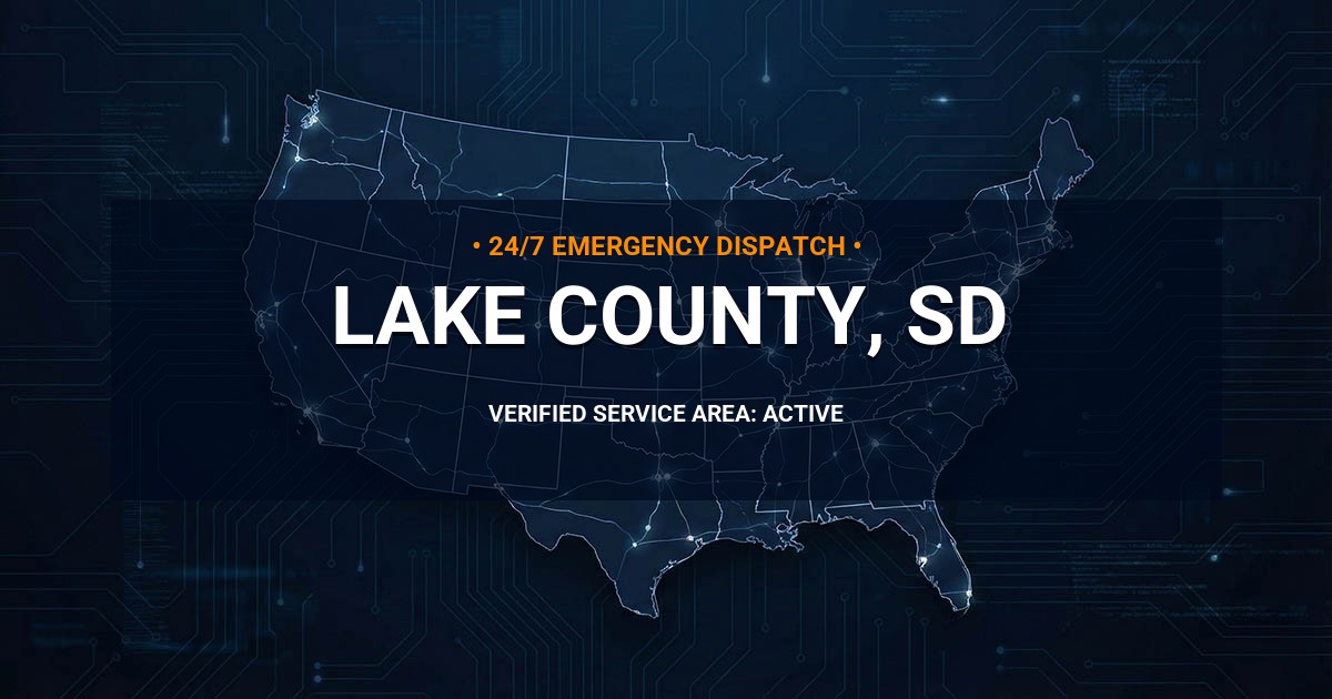 Emergency Plumbing Dispatch Map for Lake County Plumbing Logistics