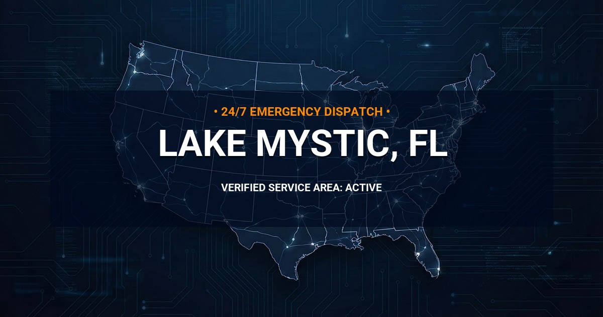 Emergency Plumbing Dispatch Map for Plumbing Services: Lake Mystic, FL