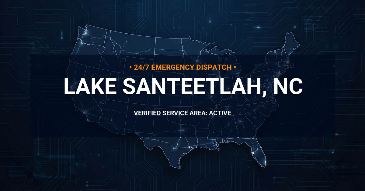 Emergency Plumbing Dispatch Map for Plumbing Services: Lake Santeetlah, NC