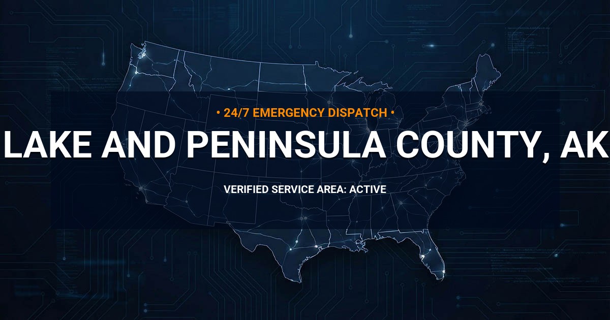 Emergency Plumbing Dispatch Map for Lake and Peninsula County Plumbing Logistics