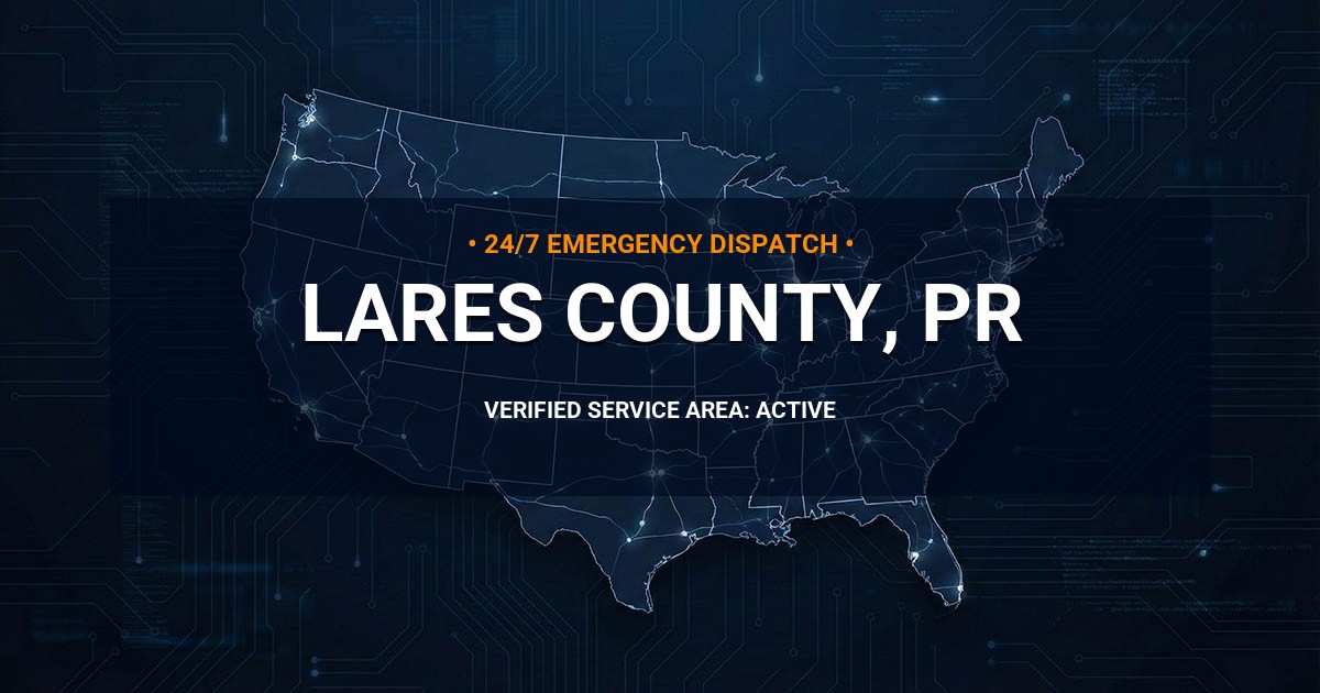 Emergency Plumbing Dispatch Map for Lares County Plumbing Logistics