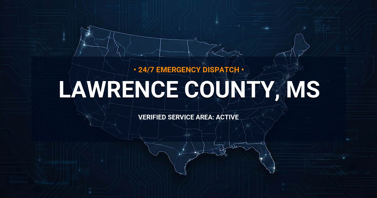 Emergency Plumbing Dispatch Map for Lawrence County Plumbing Logistics