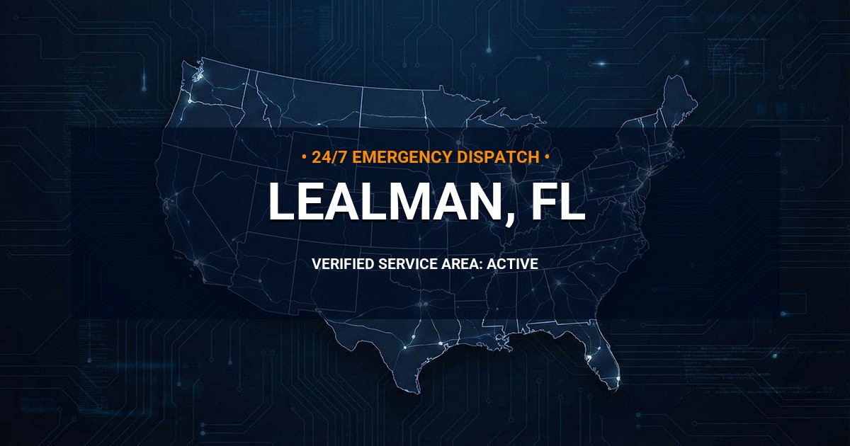 Emergency Plumbing Dispatch Map for Plumbing Services: Lealman, FL