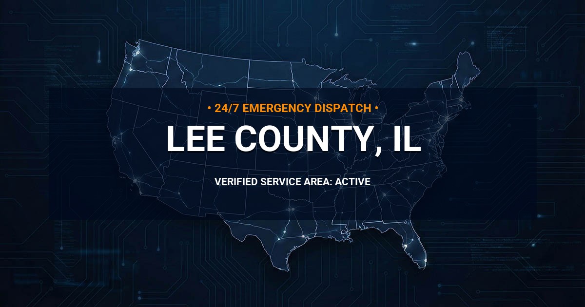 Emergency Plumbing Dispatch Map for Lee County Plumbing Logistics