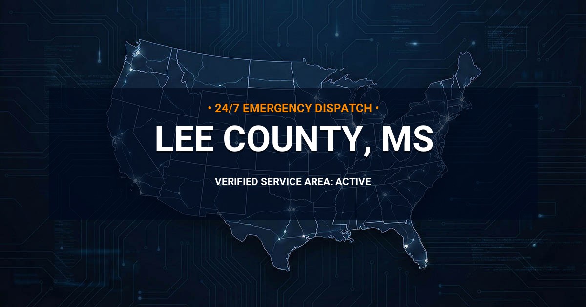 Emergency Plumbing Dispatch Map for Lee County Plumbing Logistics