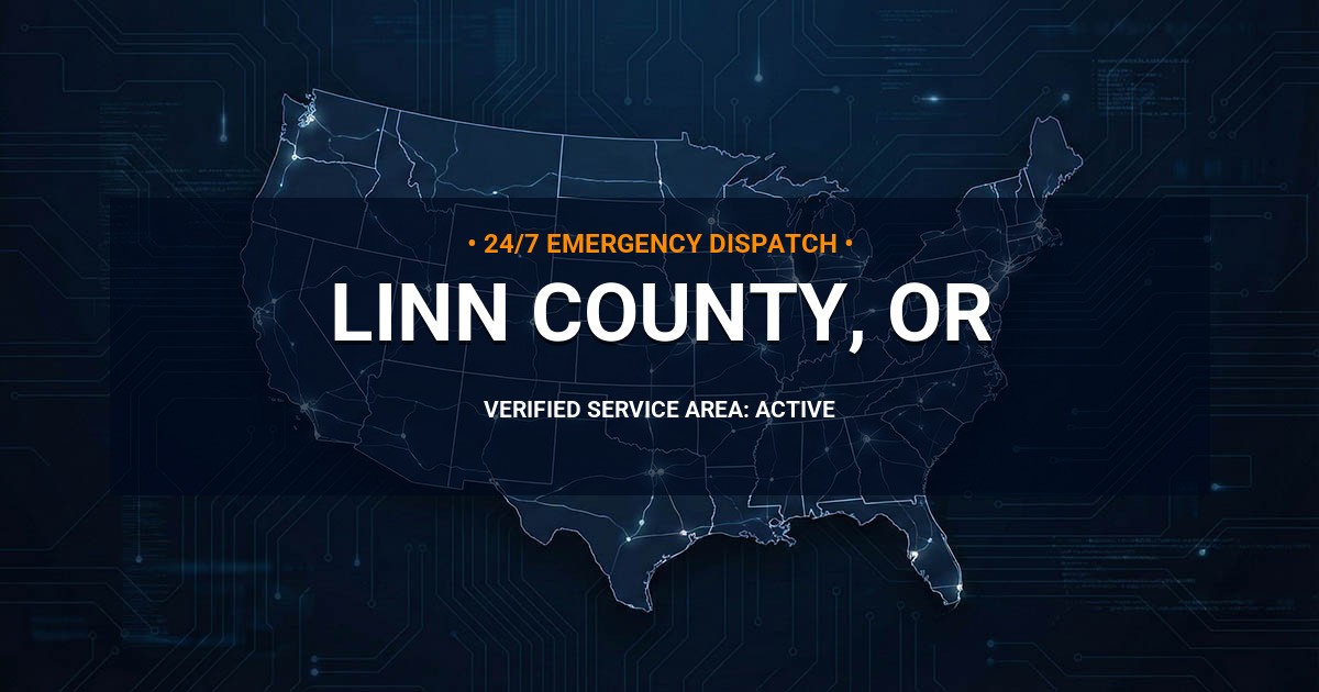 Emergency Plumbing Dispatch Map for Linn County Plumbing Logistics