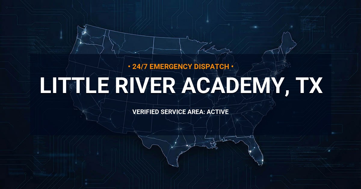 Emergency Plumbing Dispatch Map for Plumbing Services: Little River-Academy, TX